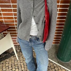 Isabel Marant Wool-Cotton Grey Cardigan Size Small